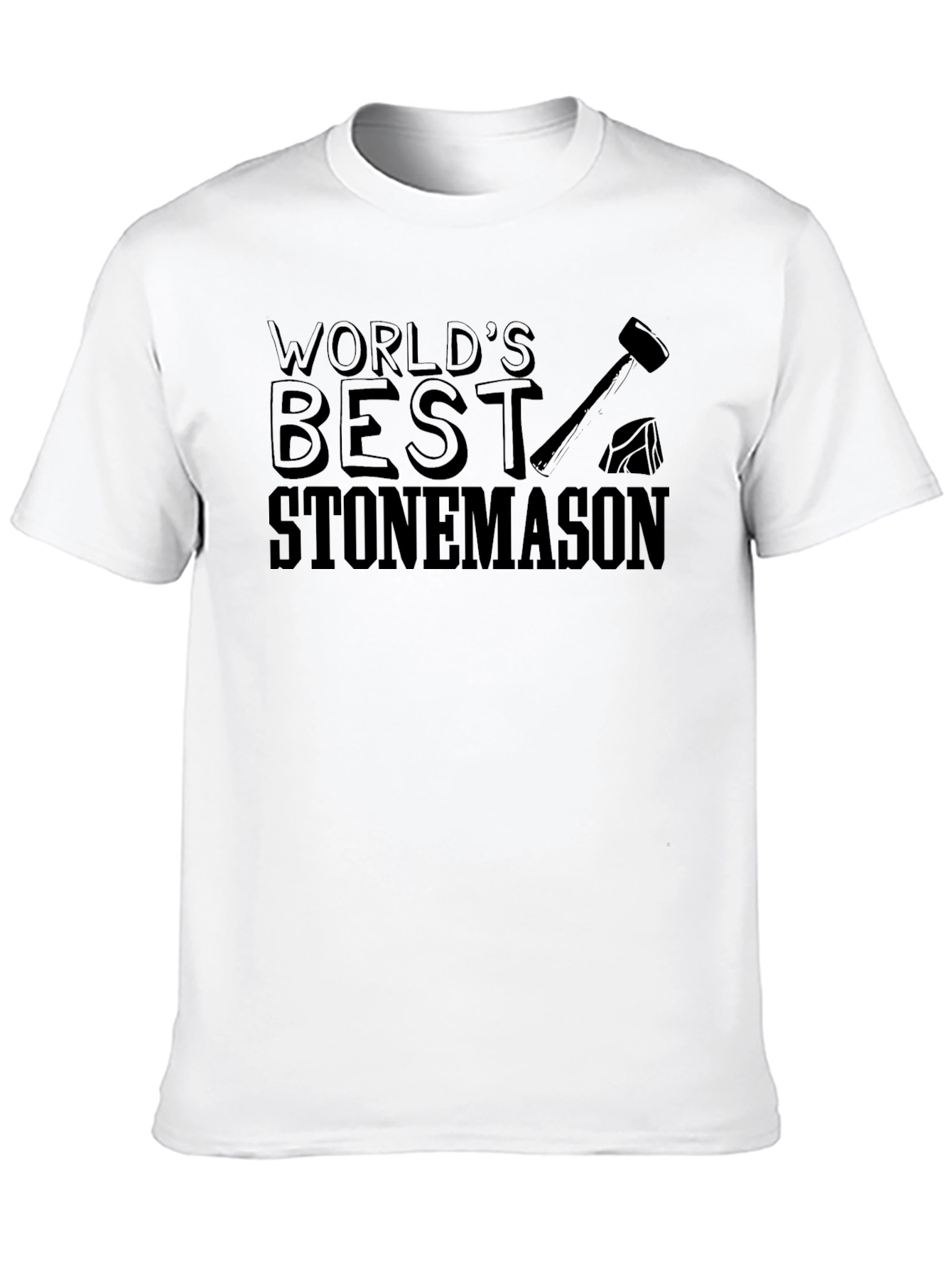 Worlds Best Stonemason Black T-Shirt