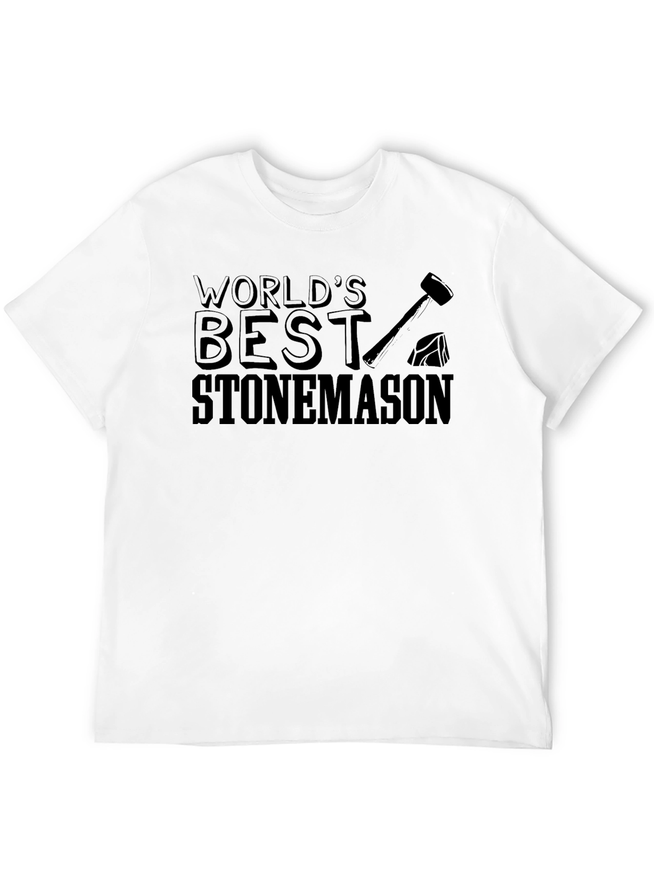 Worlds Best Stonemason Black T-Shirt