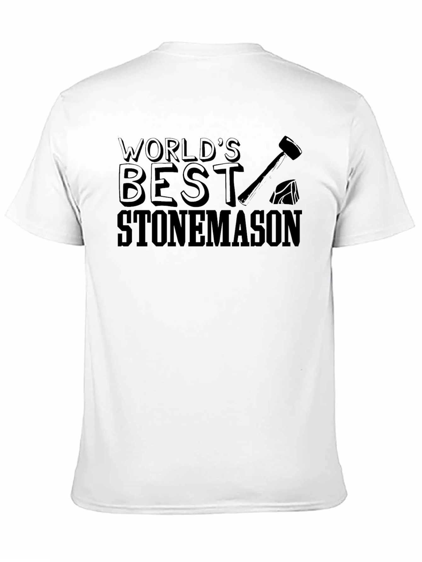 Worlds Best Stonemason Black T-Shirt