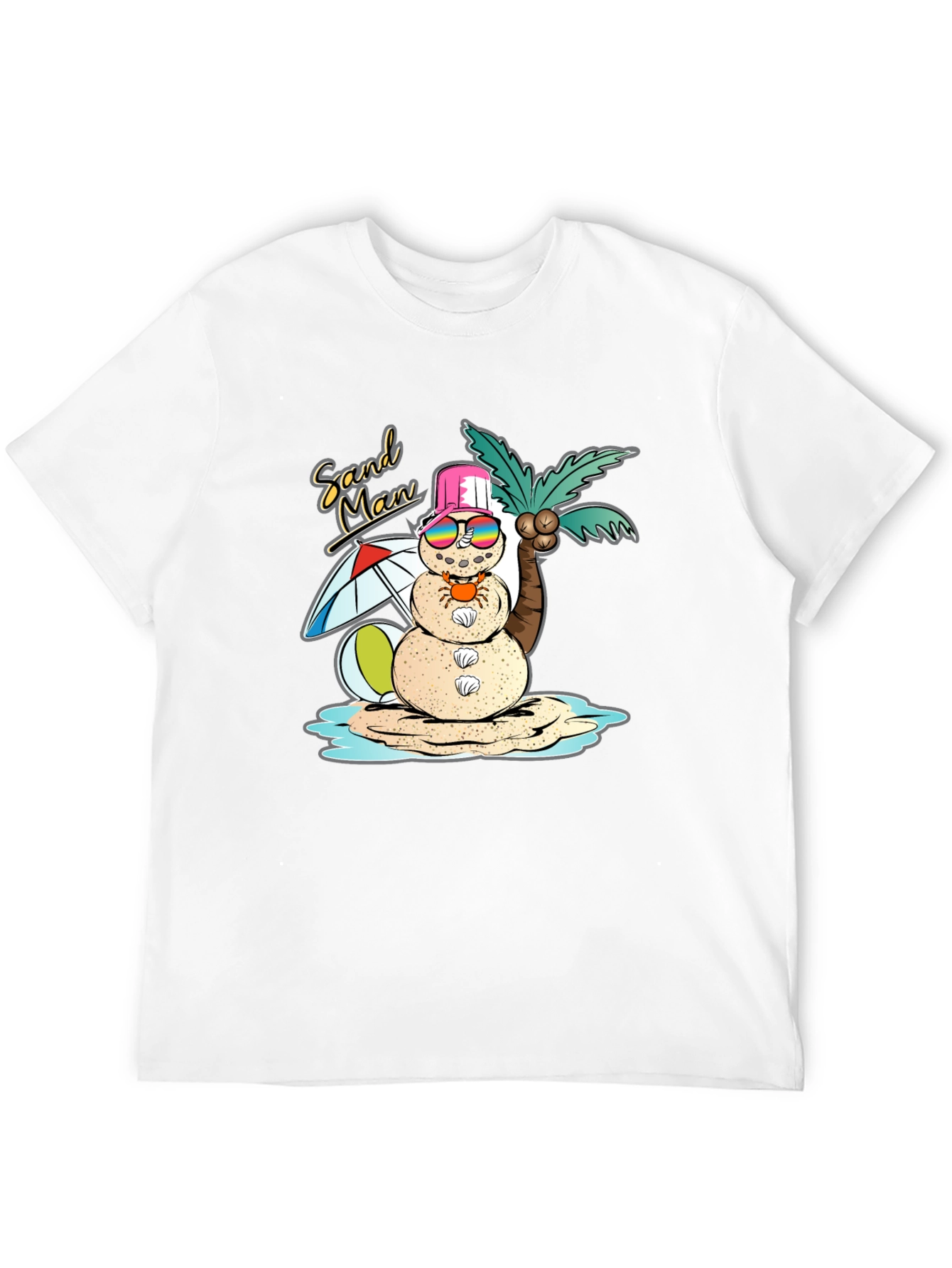 Sand Man Graphic T-Shirt - Beach Holiday