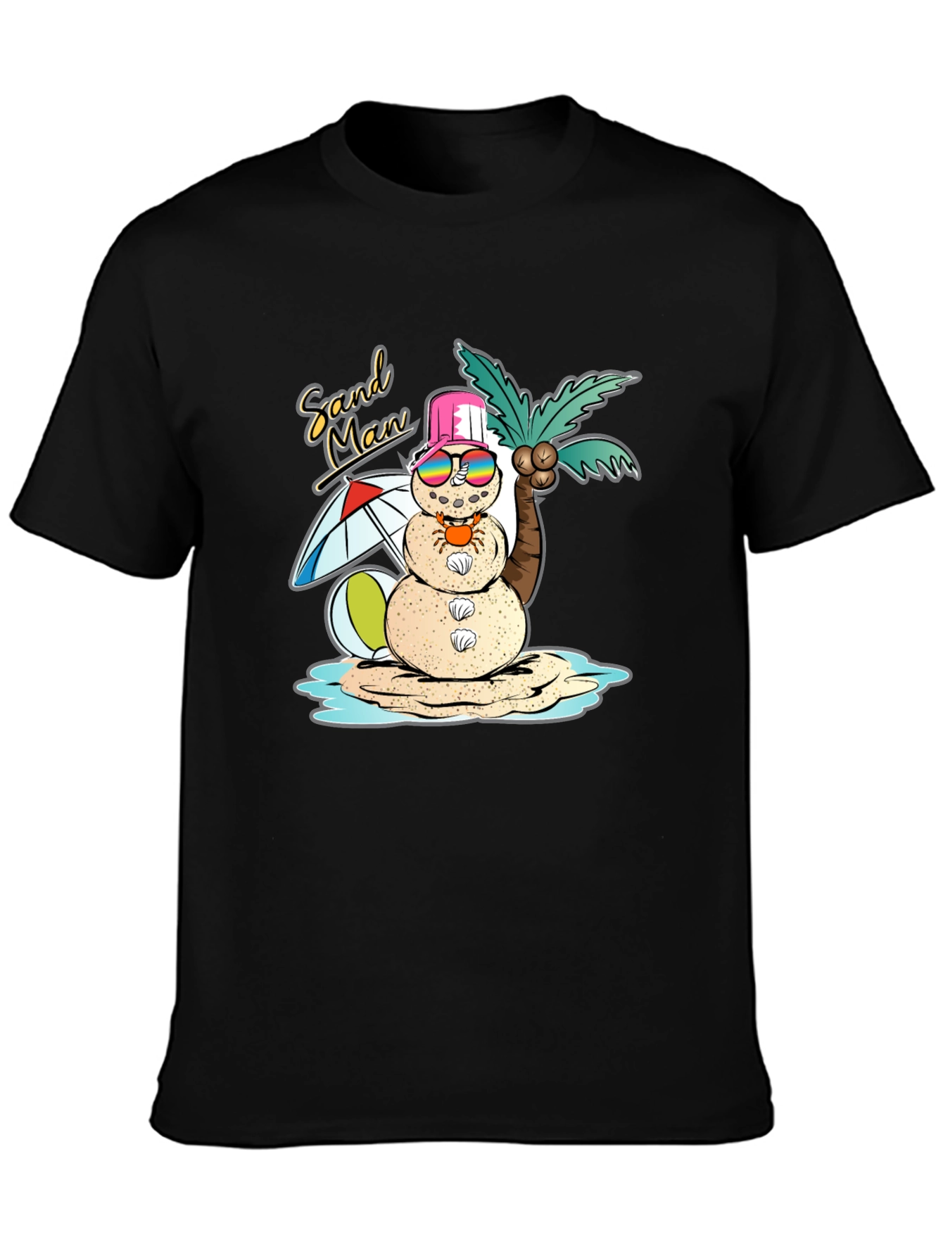 Sand Man Graphic T-Shirt - Beach Holiday