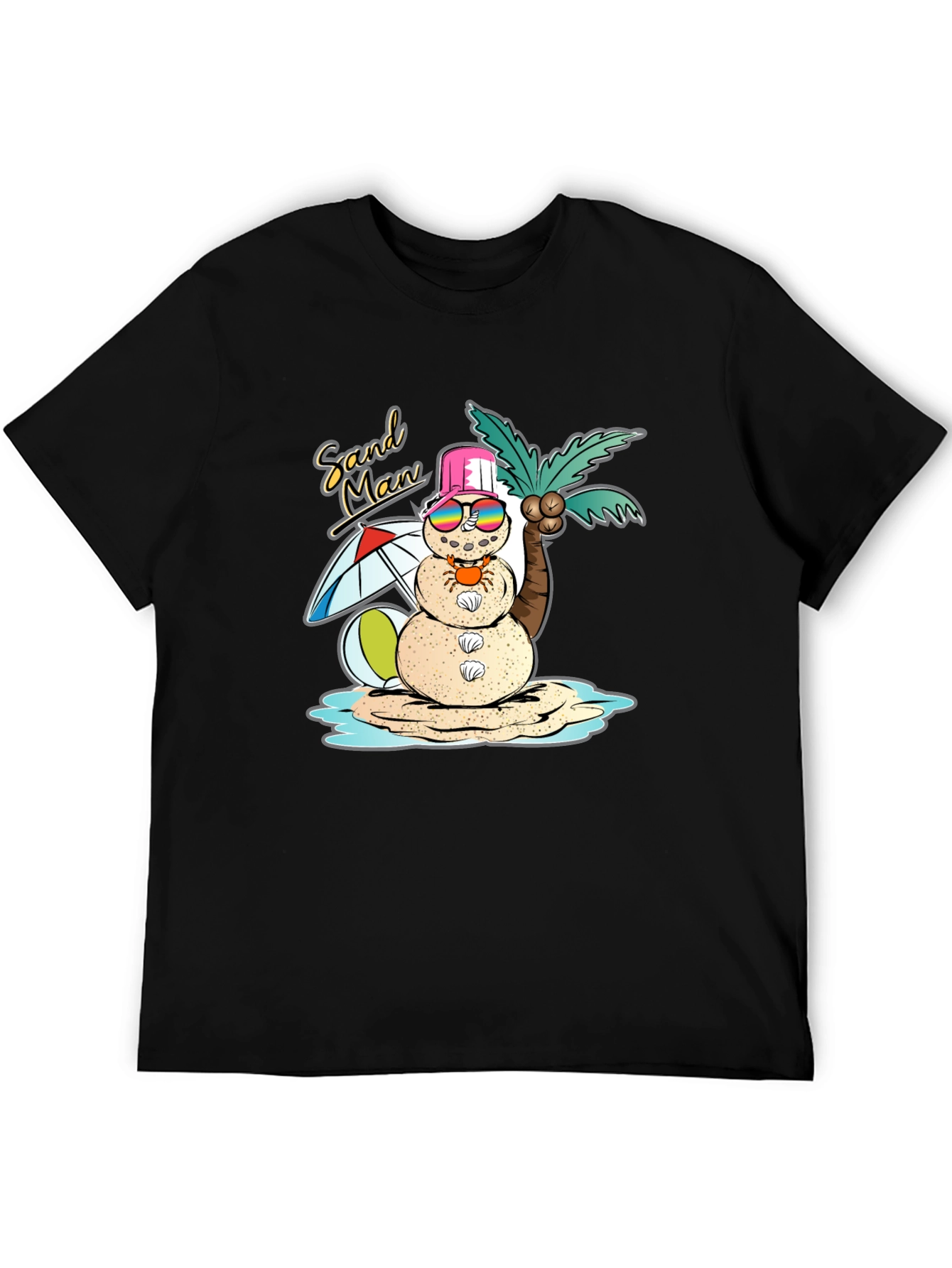 Sand Man Graphic T-Shirt - Beach Holiday