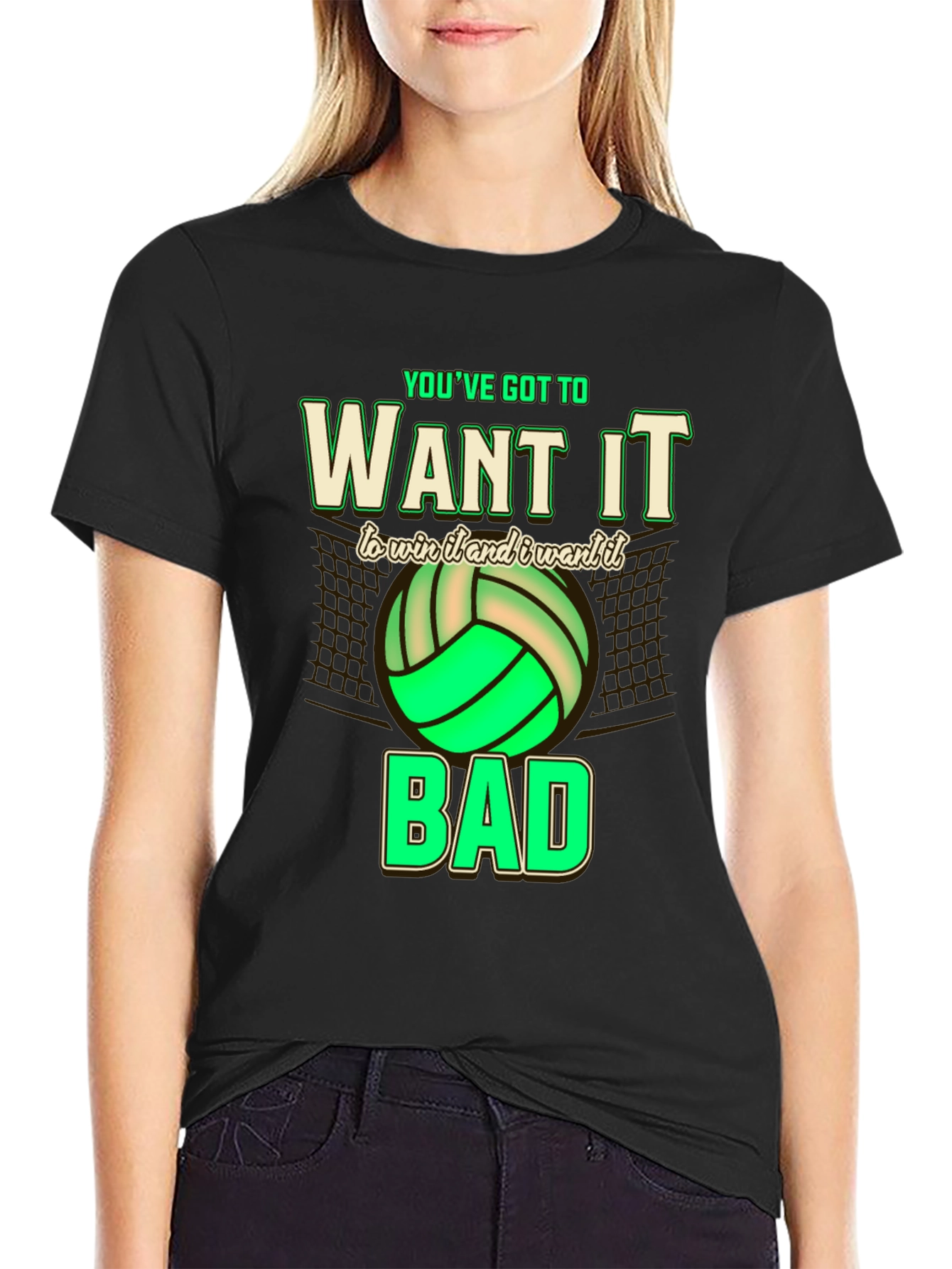 Volleyball Graphic Tee - Want It Bad