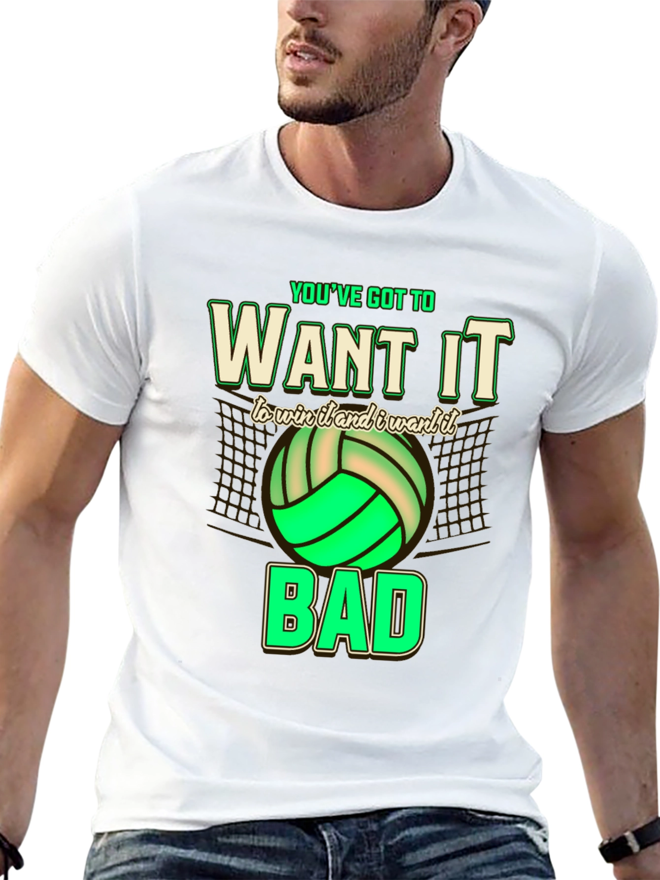 Volleyball Graphic Tee - Want It Bad