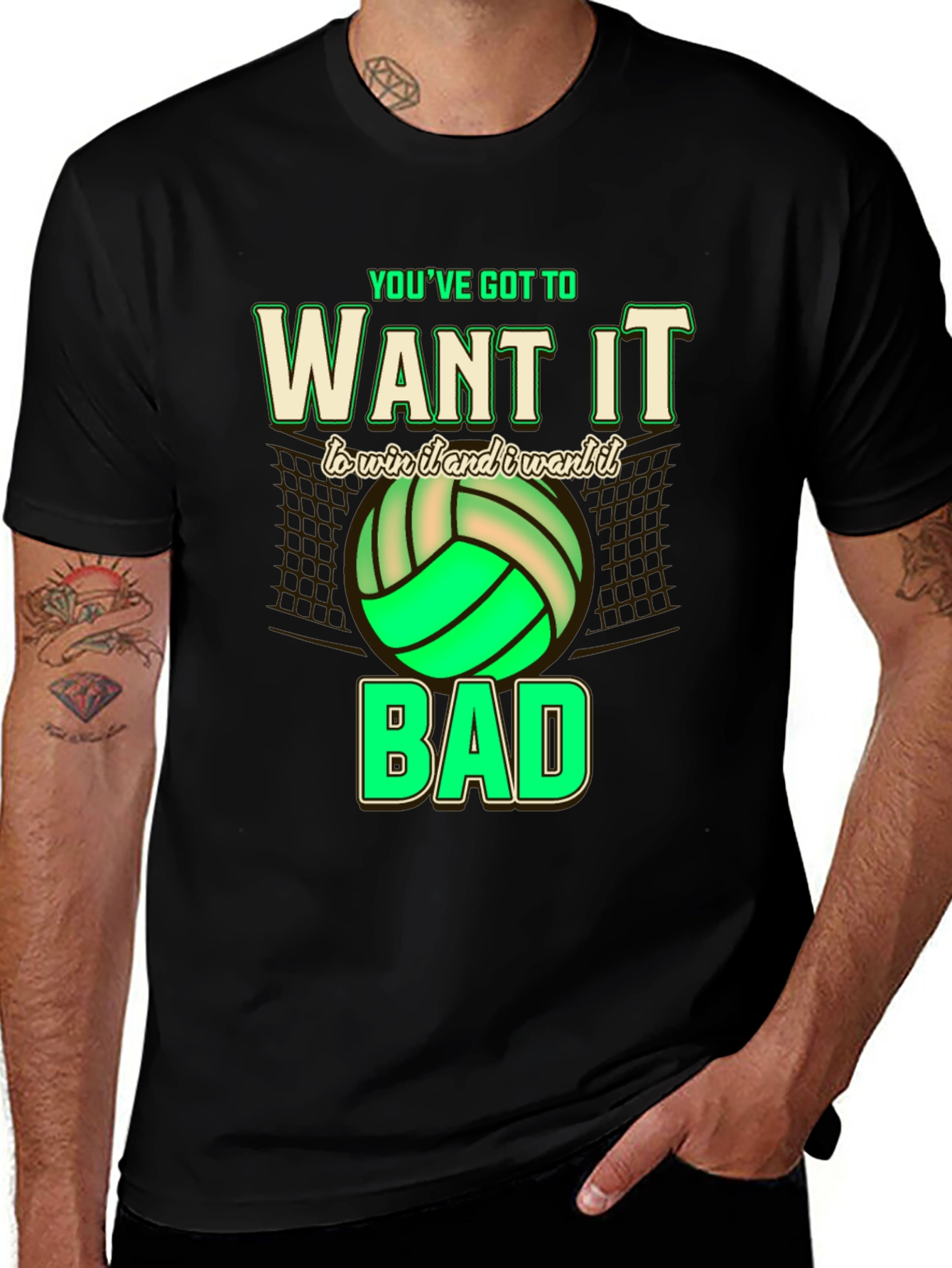 Volleyball Graphic Tee - Want It Bad