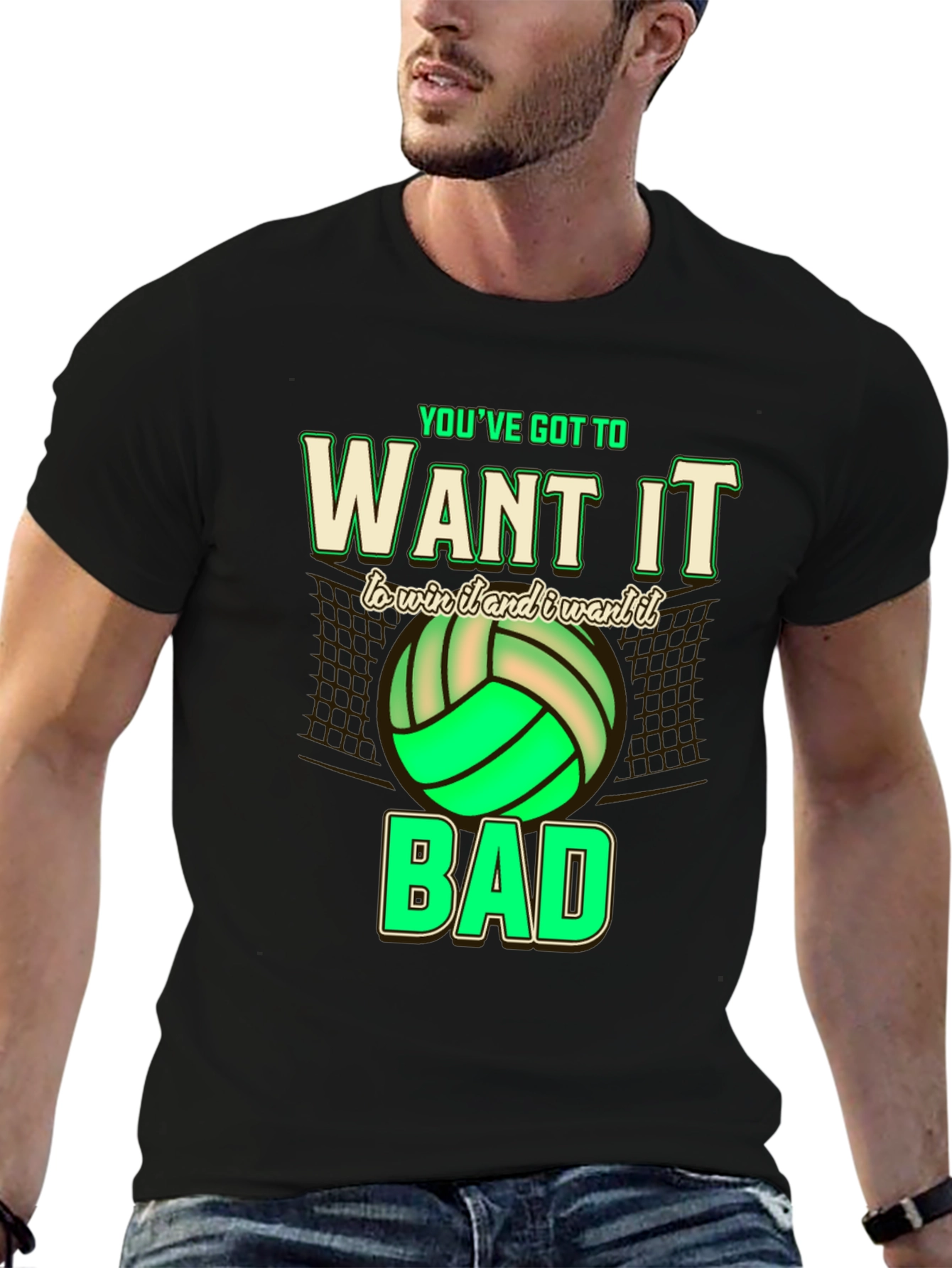 Volleyball Graphic Tee - Want It Bad