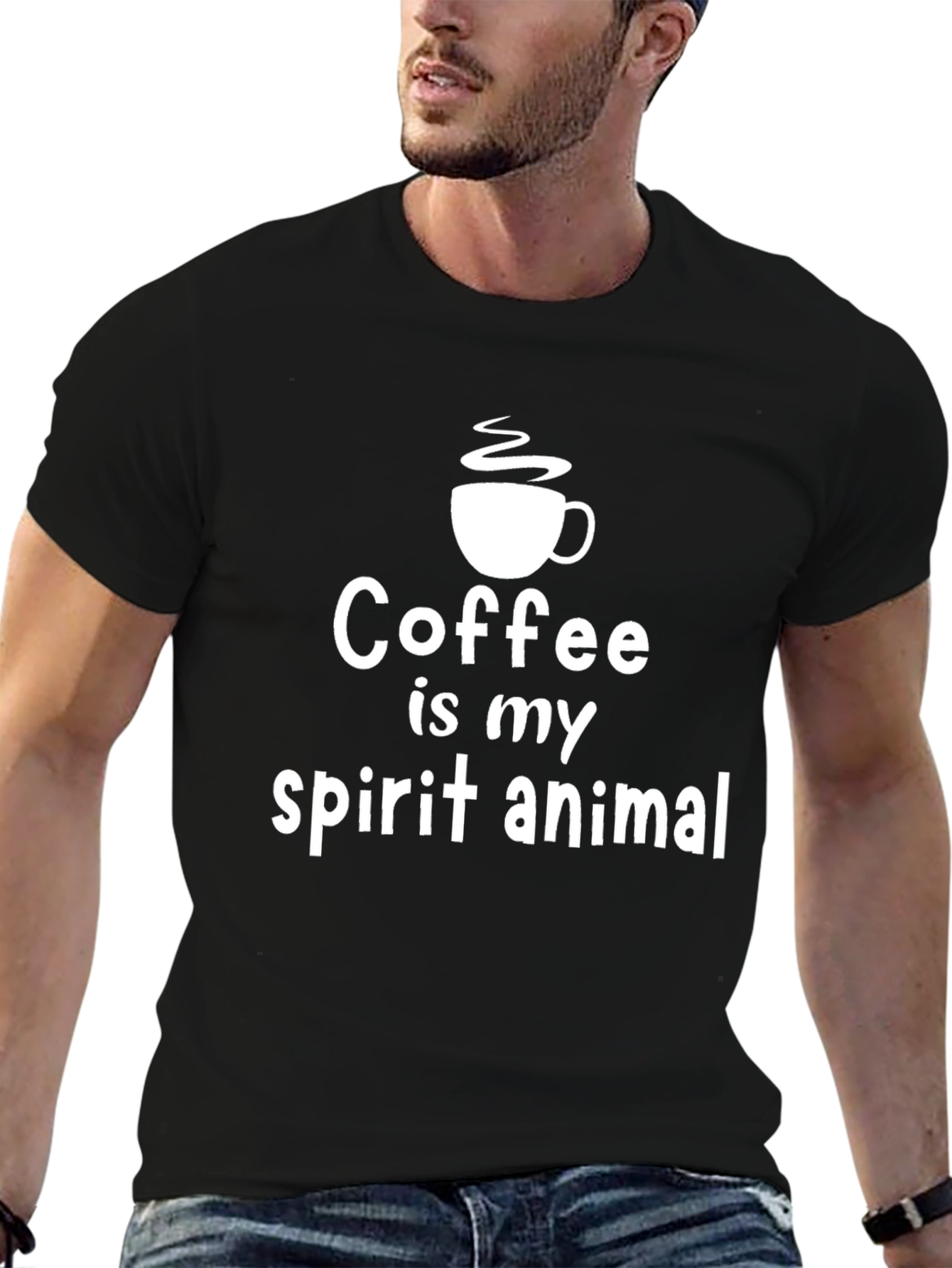 Coffee is My Spirit Animal Graphic T-Shirt
