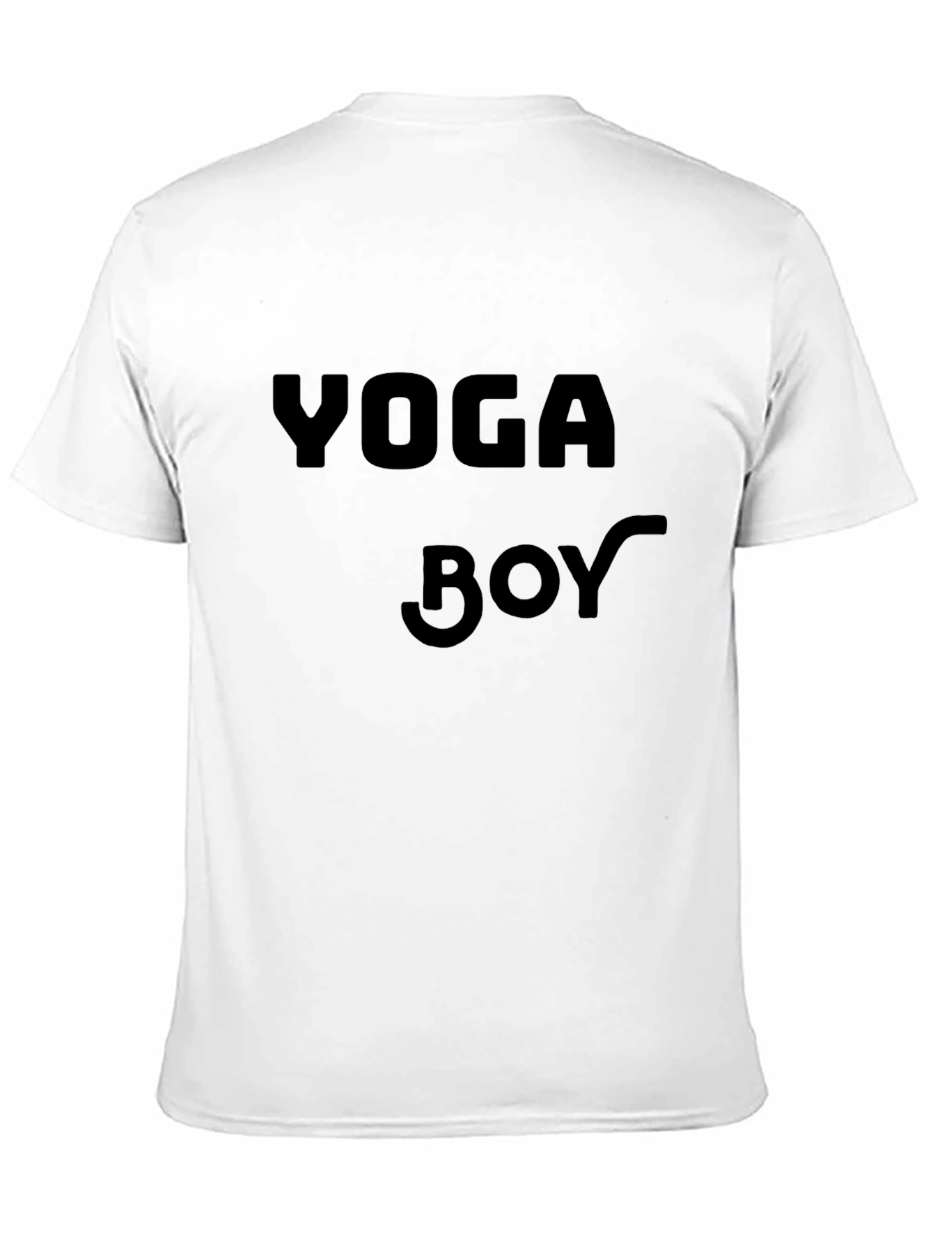Yoga Boy Black Cotton T-Shirt