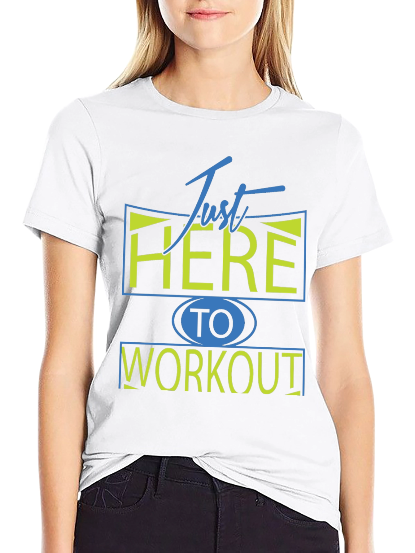 Just Here To Workout Graphic Tee