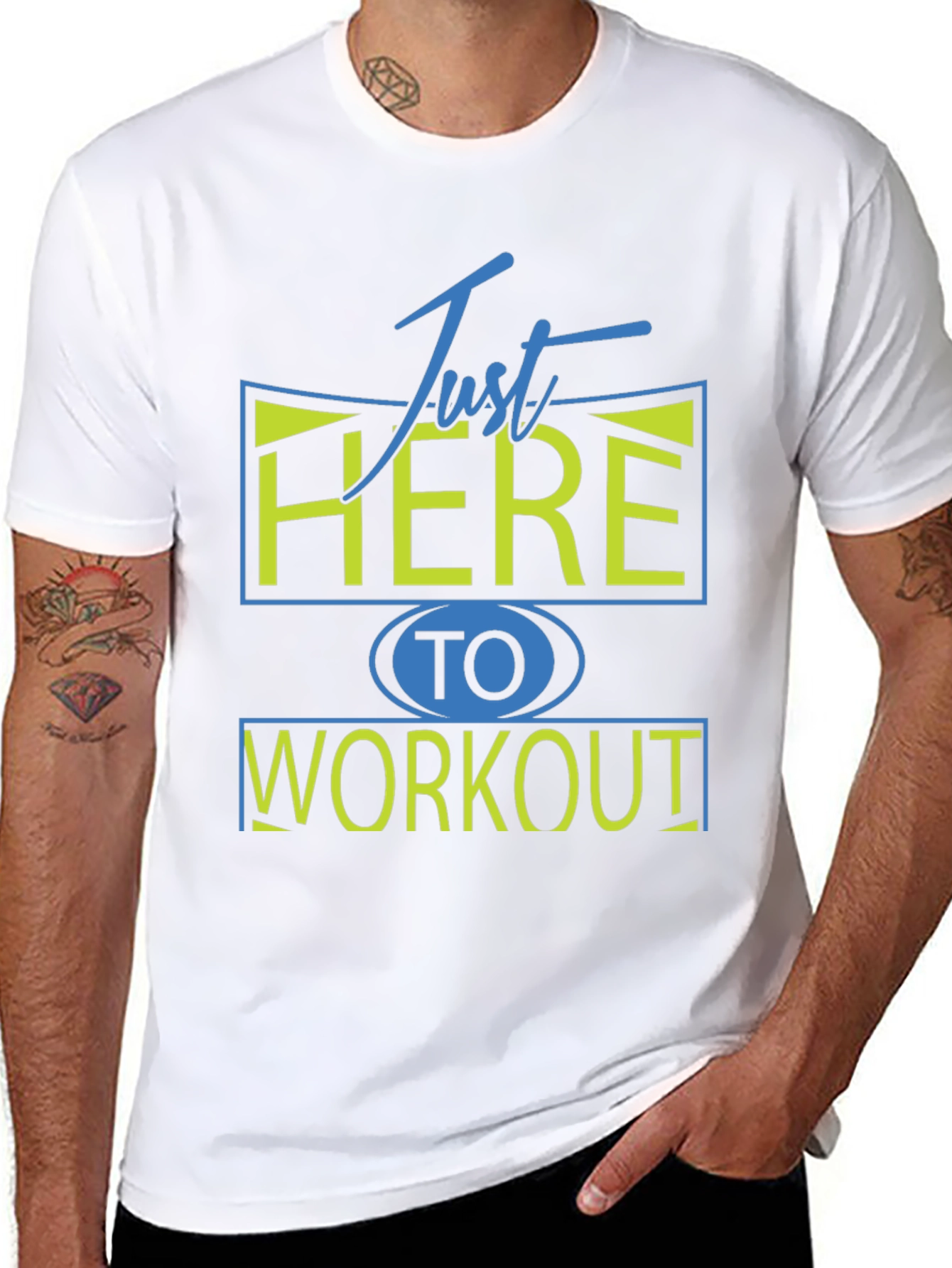 Just Here To Workout Graphic Tee