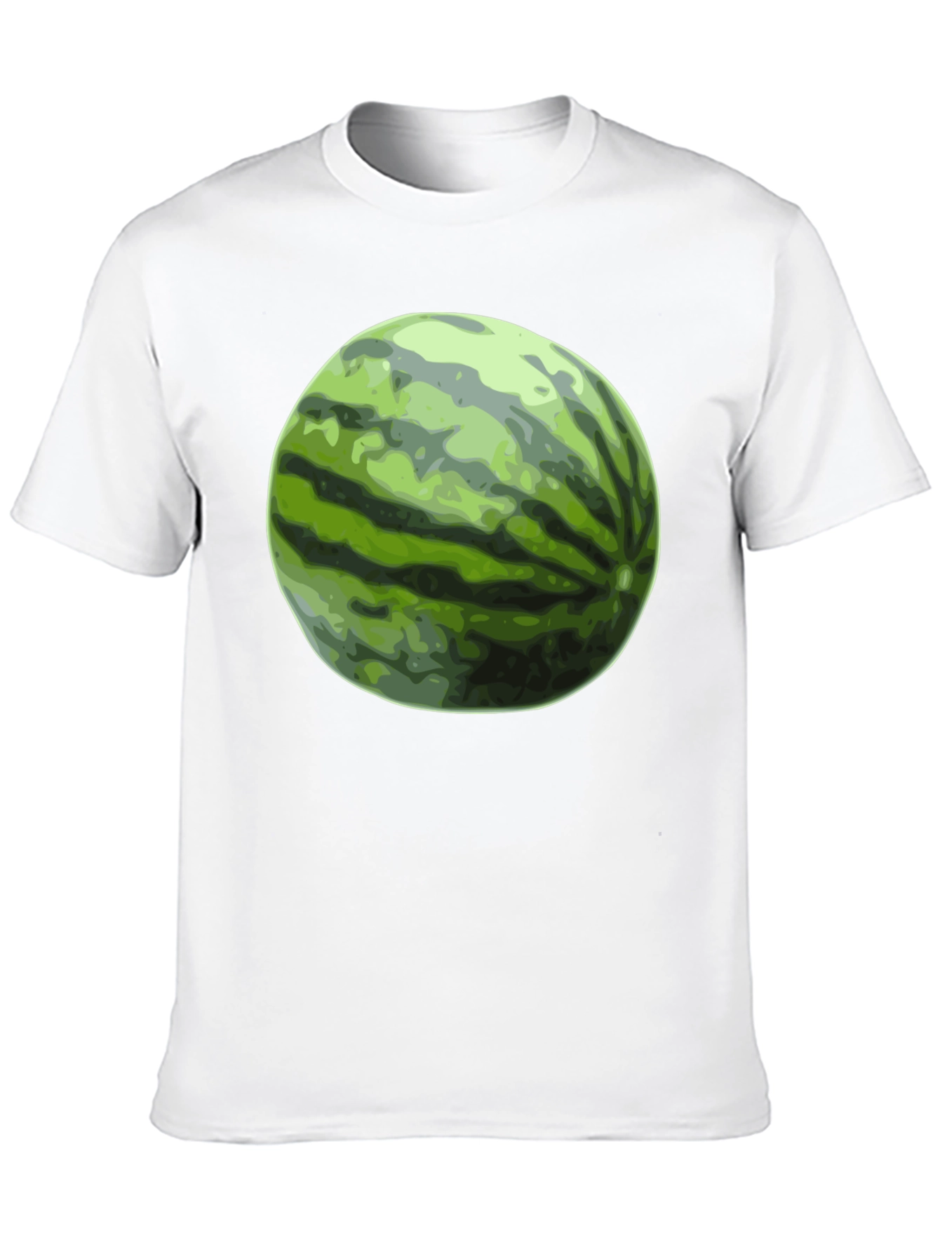 Watermelon Graphic Tee - Black Cotton T-Shirt