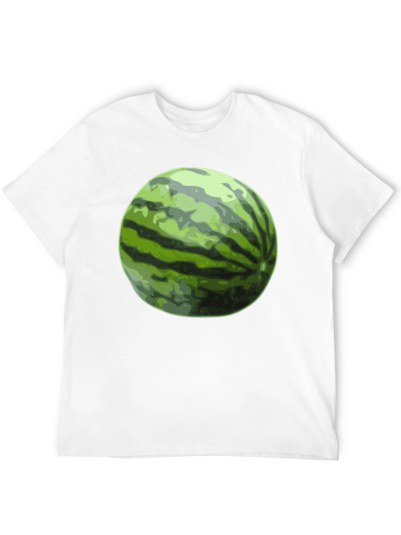 Watermelon Graphic Tee - Black Cotton T-Shirt