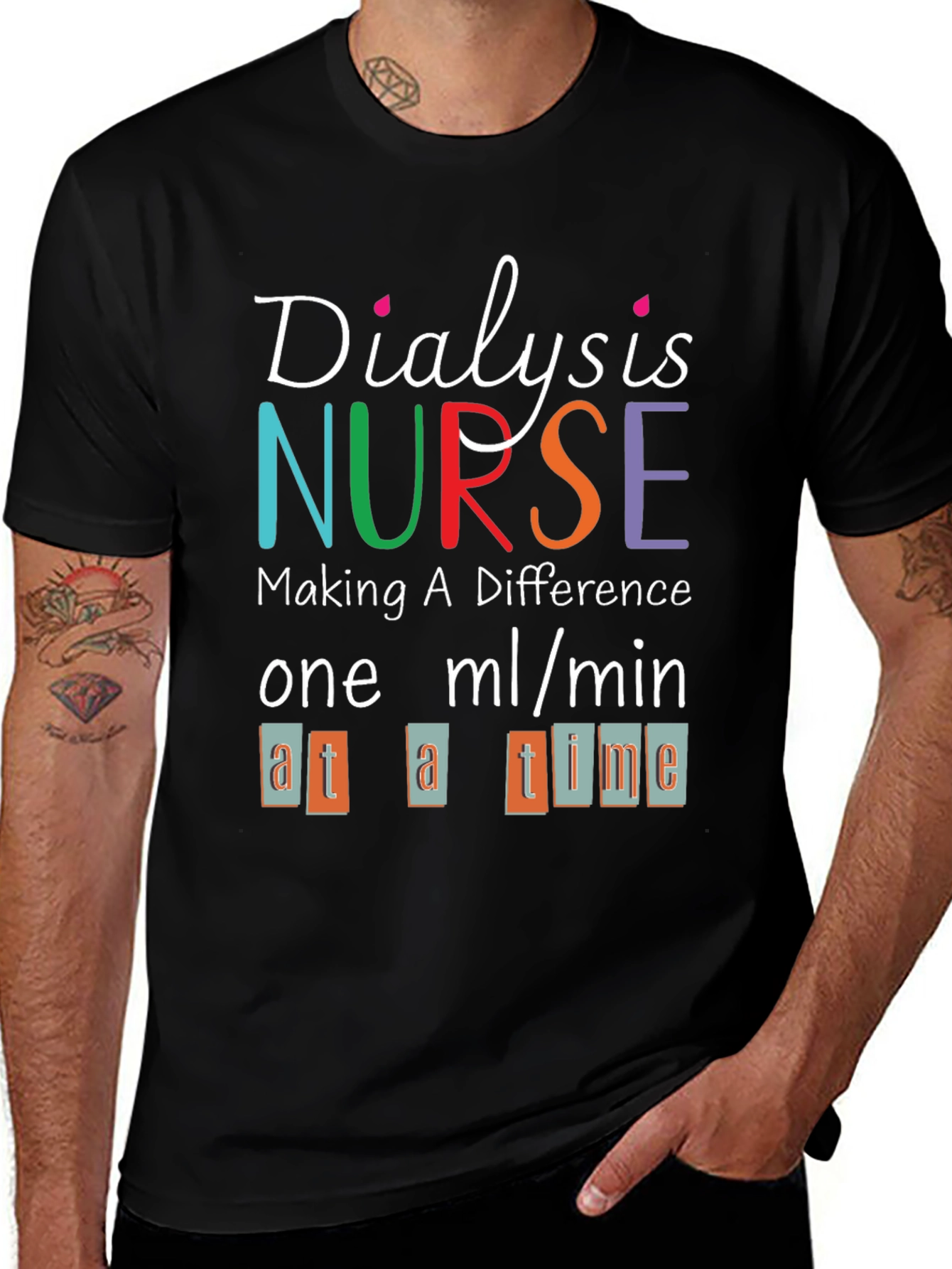 Dialysis Nurse T-Shirt - Making a Difference Tee