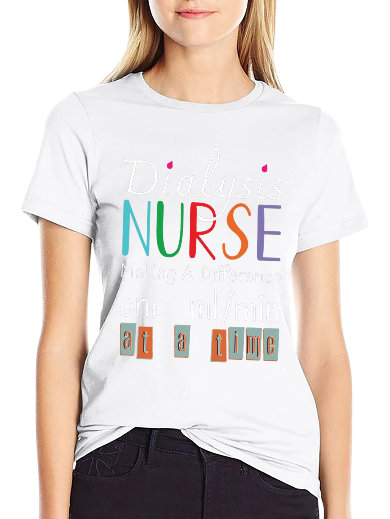 Dialysis Nurse T-Shirt - Making a Difference Tee