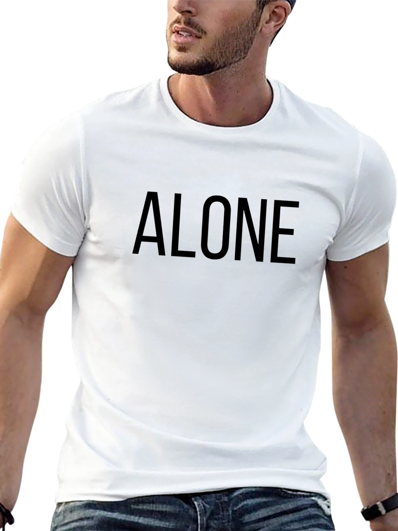 Alone Graphic Tee - Mens Casual T-Shirt