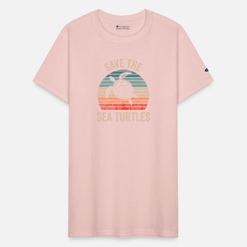 Save the Sea Turtles Retro Vintage Climate Change