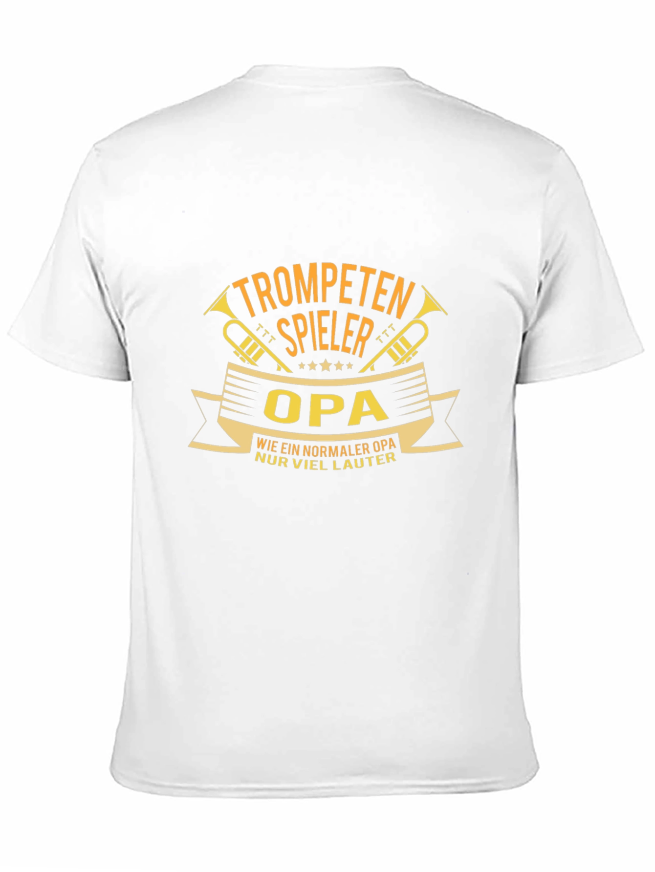 Trumpet Player Opa Black T-Shirt