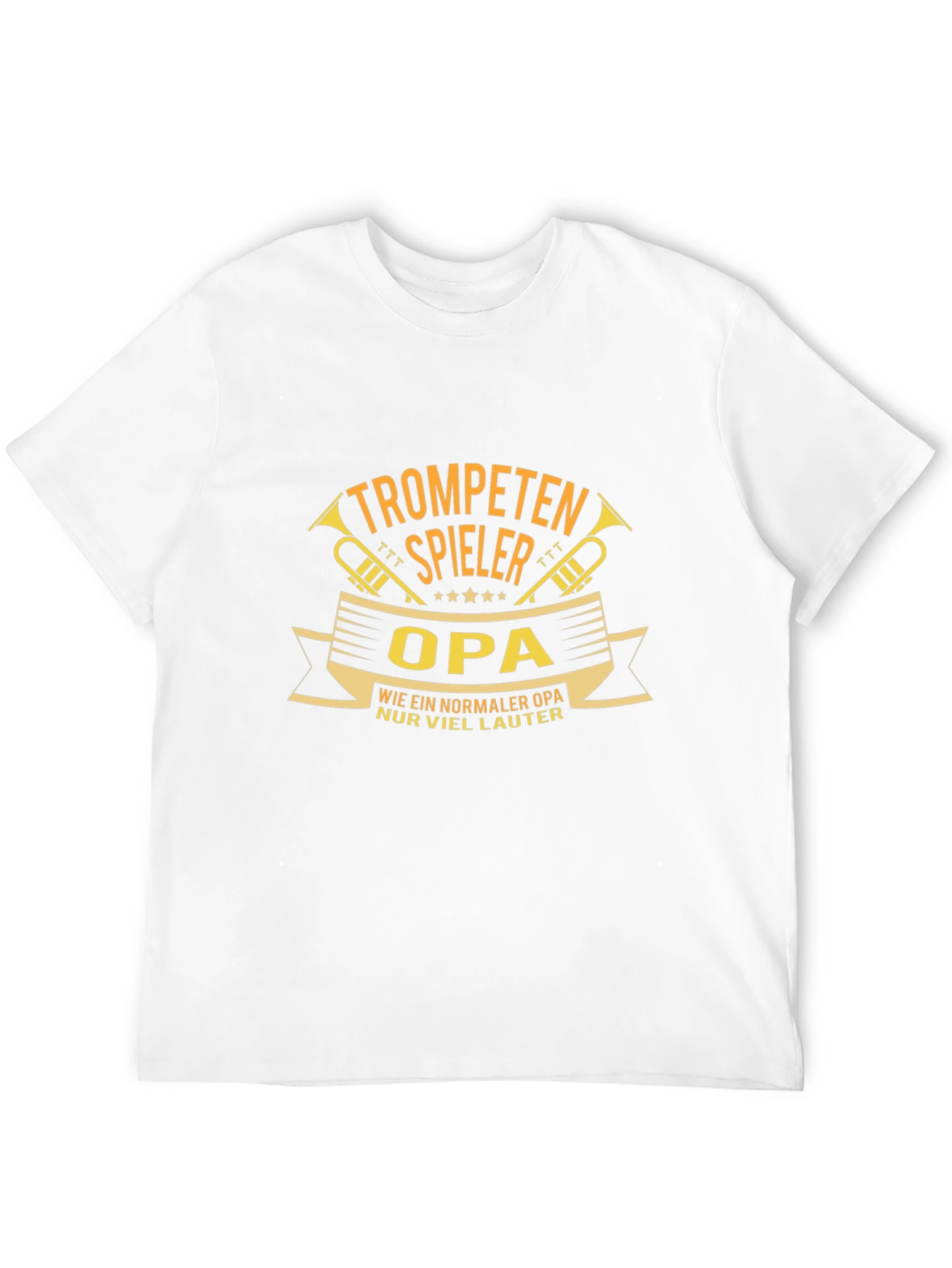 Trumpet Player Opa Black T-Shirt