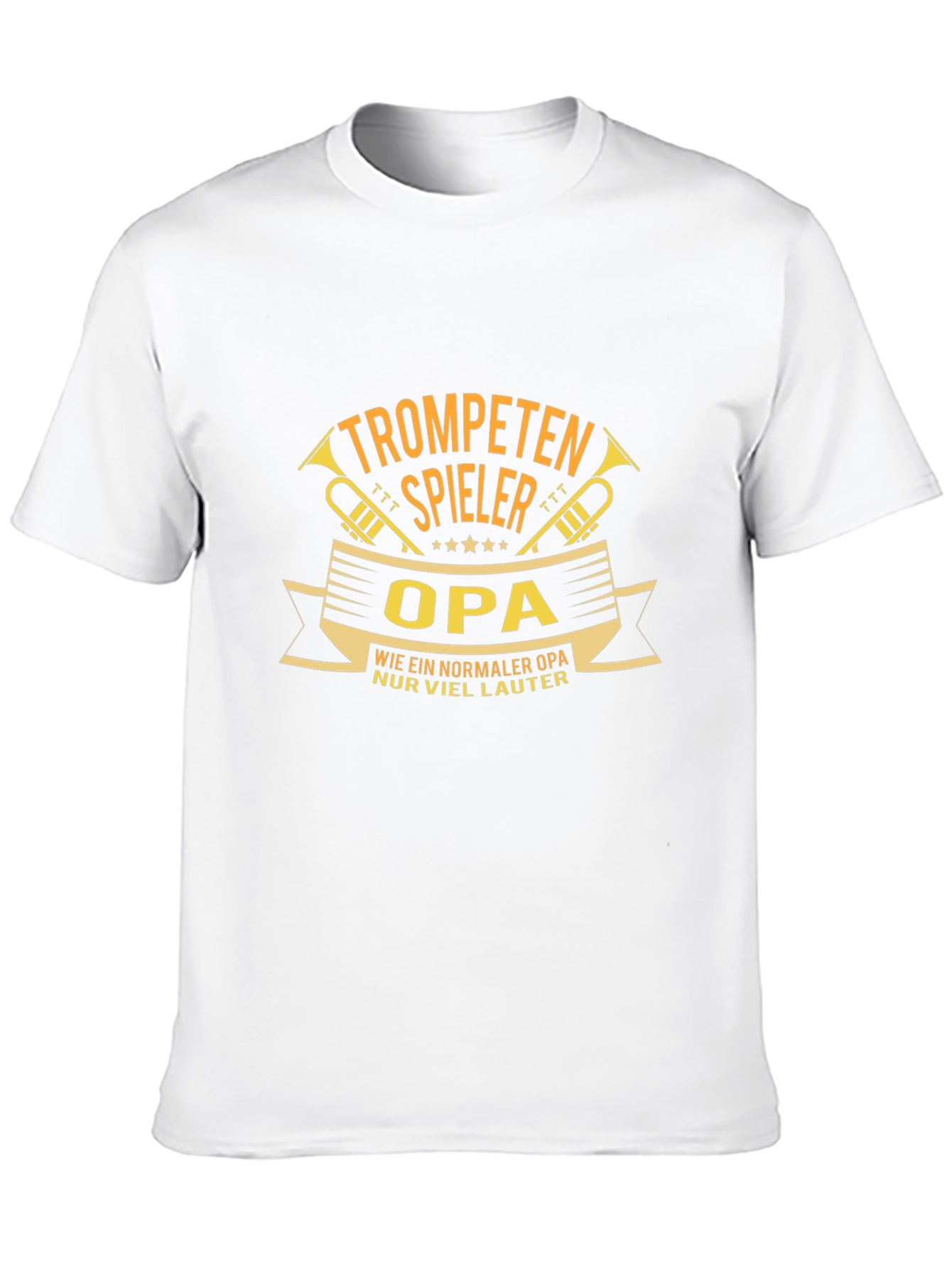 Trumpet Player Opa Black T-Shirt