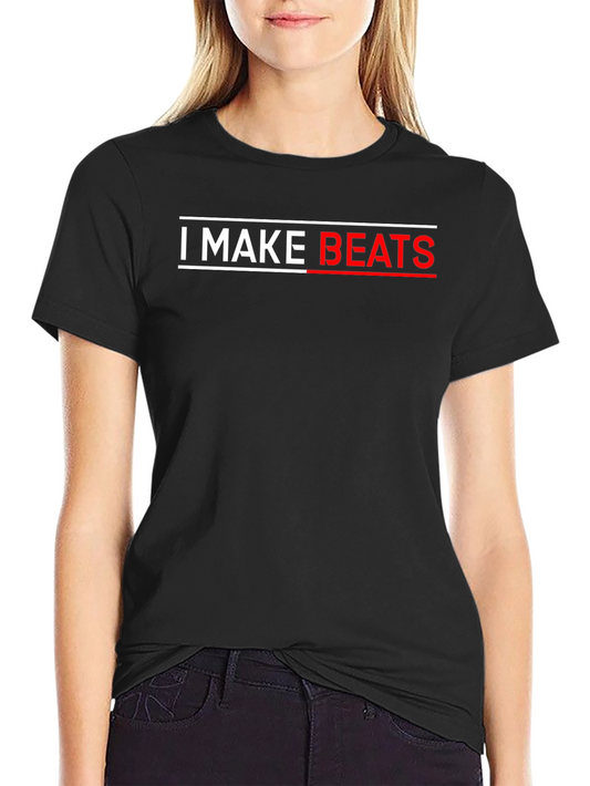 I MAKE BEATS Black T-Shirt - Music Producer Tee
