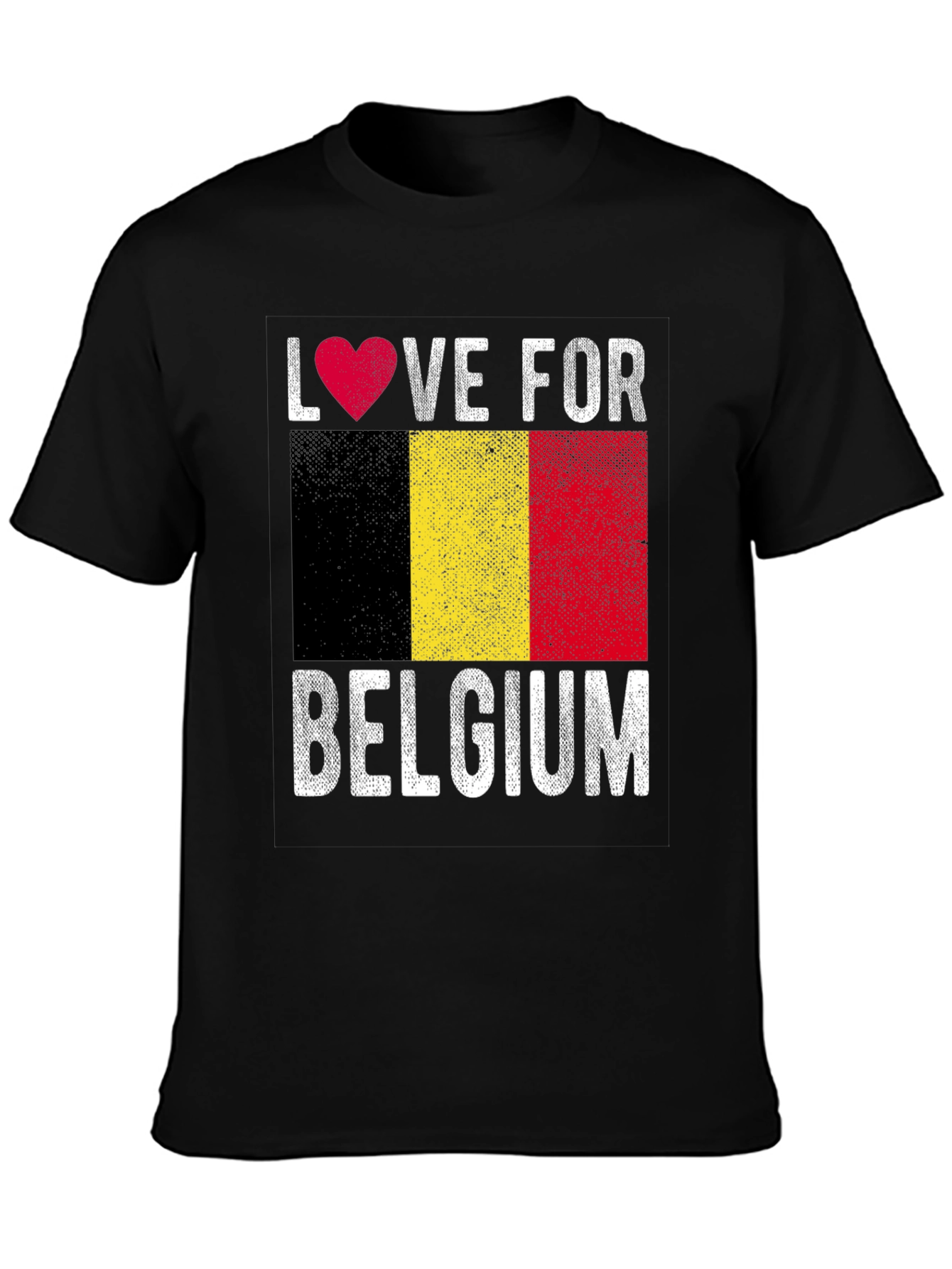 Love for Belgium Flag Graphic Tee