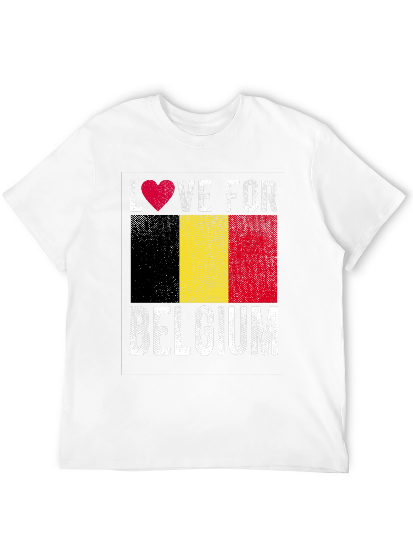 Love for Belgium Flag Graphic Tee