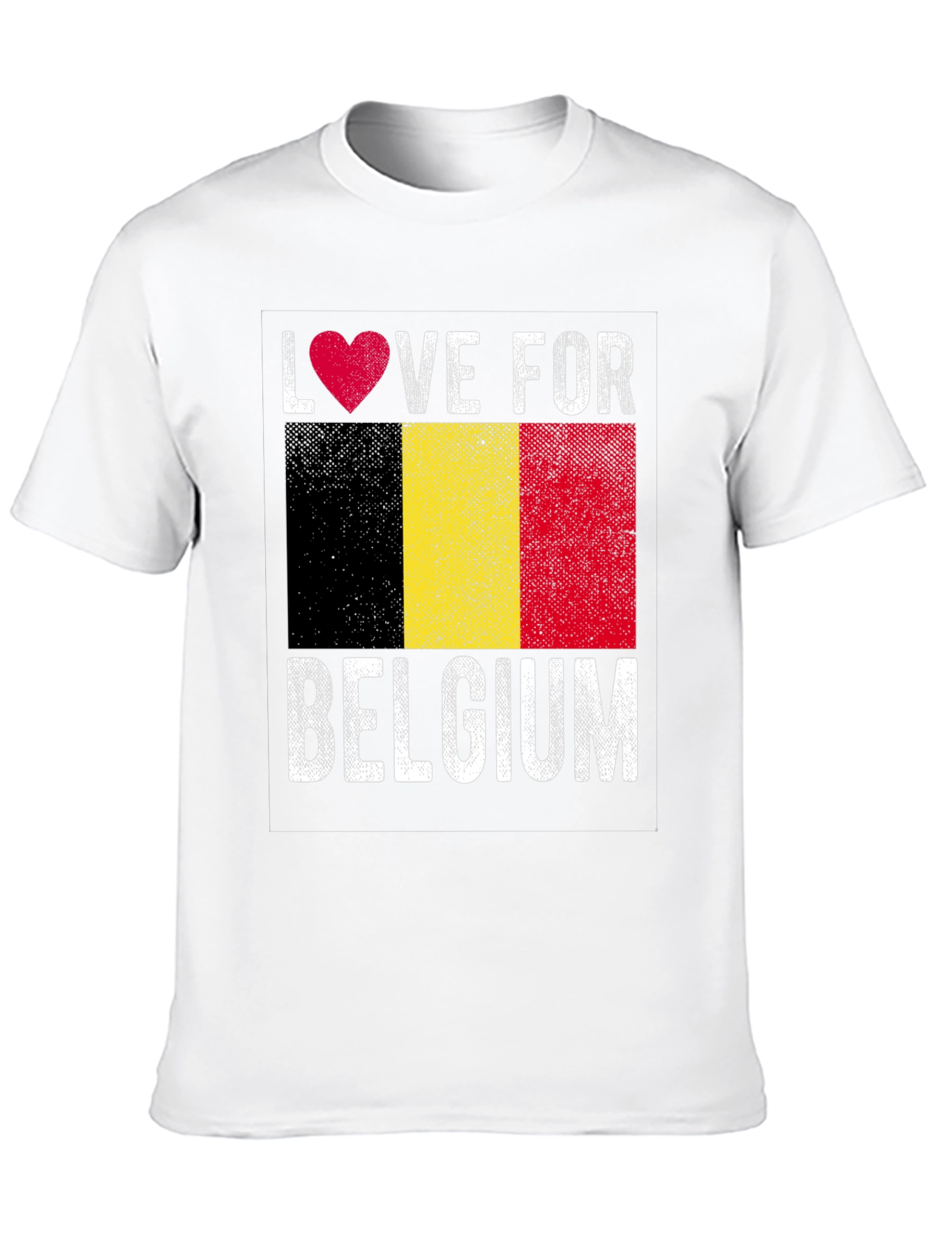 Love for Belgium Flag Graphic Tee