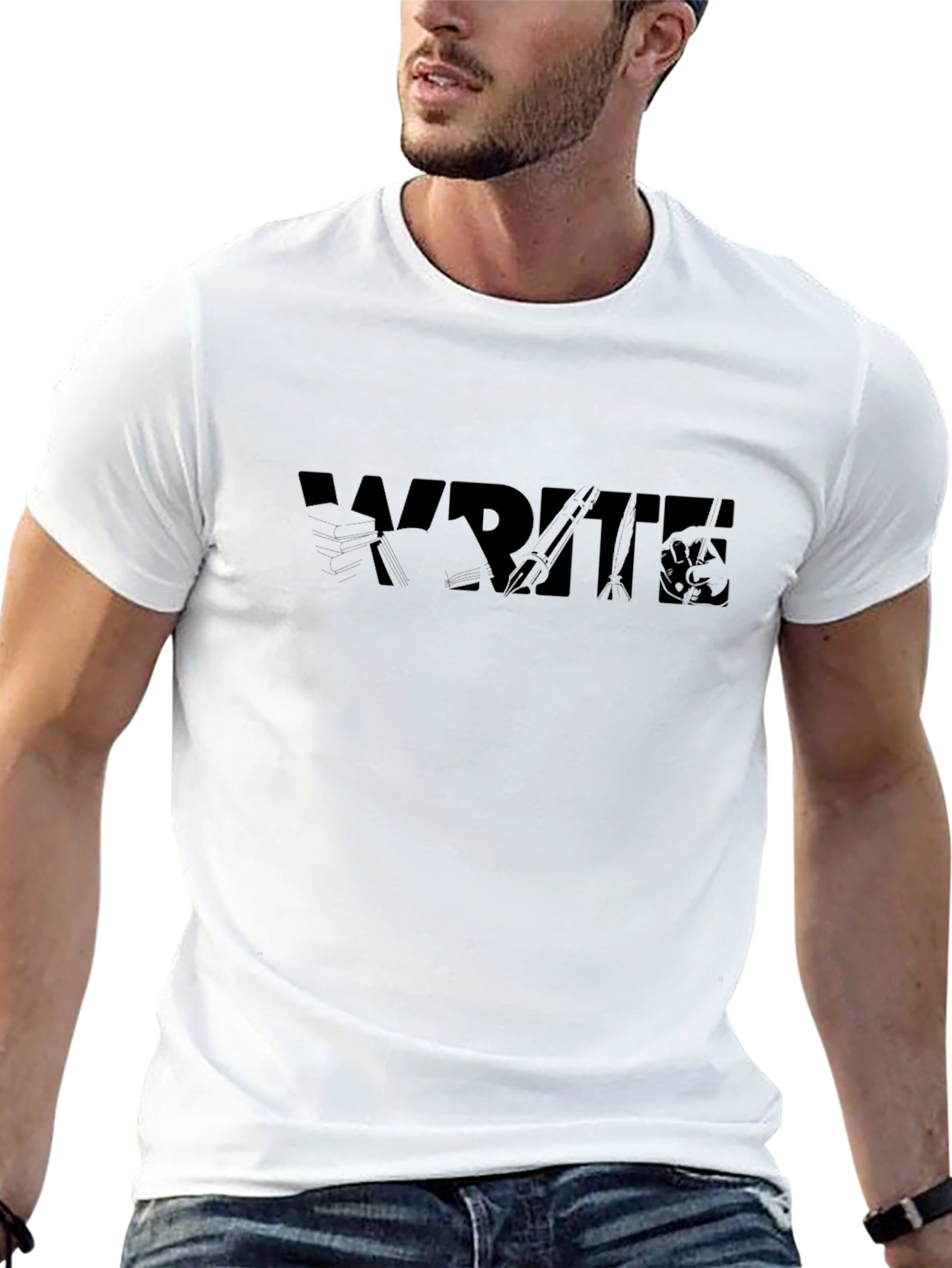 Write T-Shirt - Black Novelist Creative Design