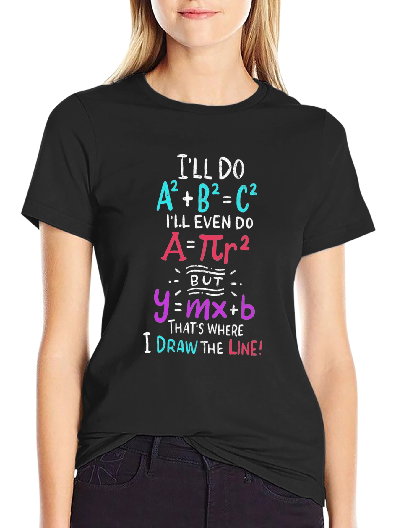 Math Formula Graphic Tee - Draw the Line