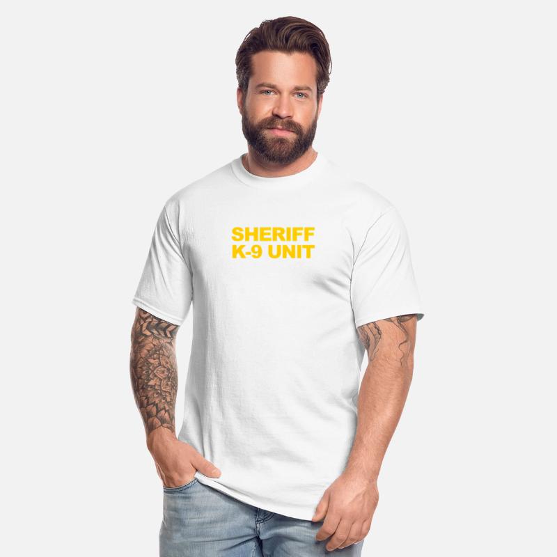 Sheriff K-9 Unit Front Back Print Law Enforcement