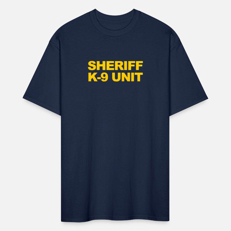Sheriff K-9 Unit Front Back Print Law Enforcement