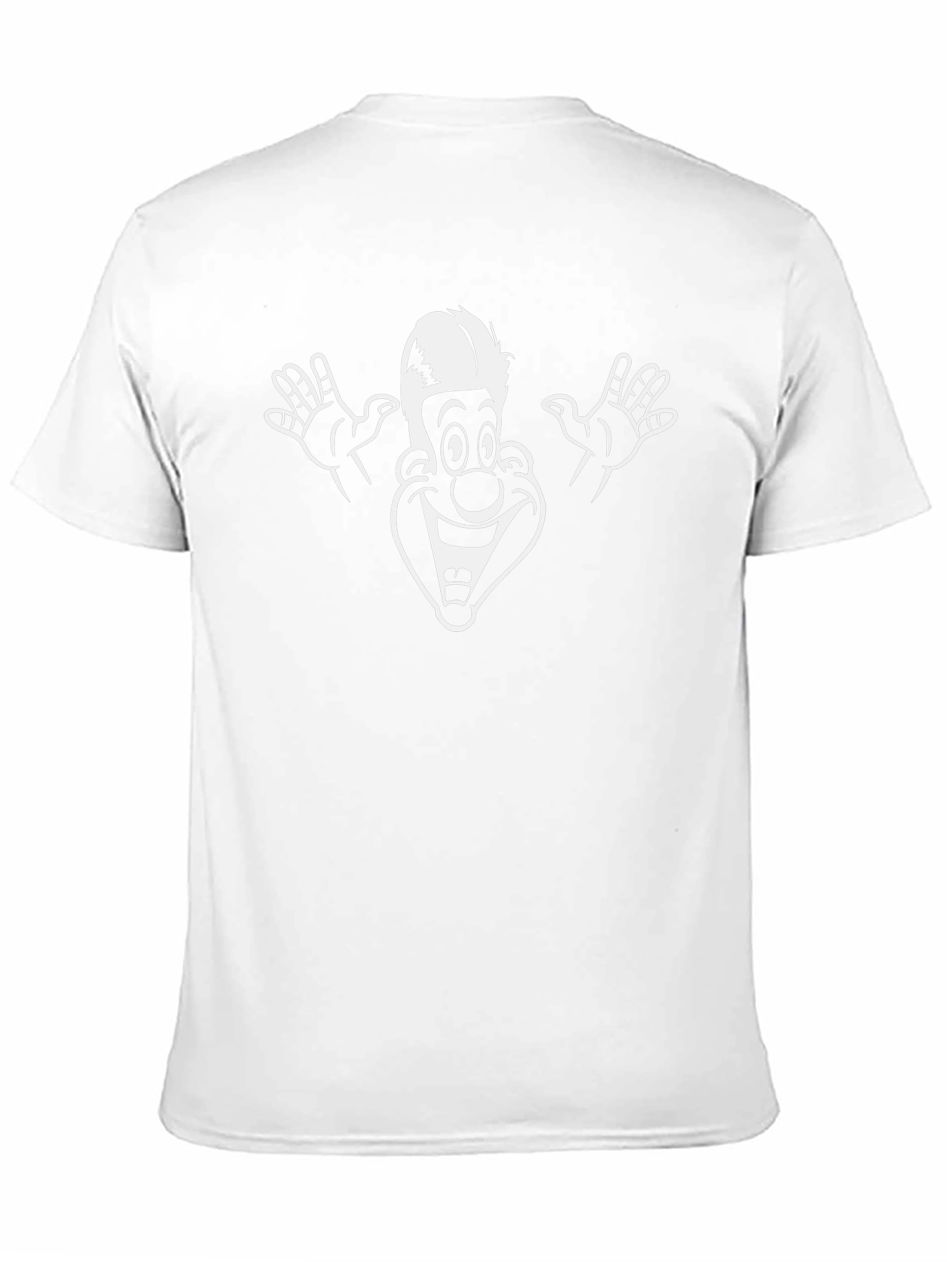 Funny Cartoon Graphic Tee - Black Cotton T-Shirt