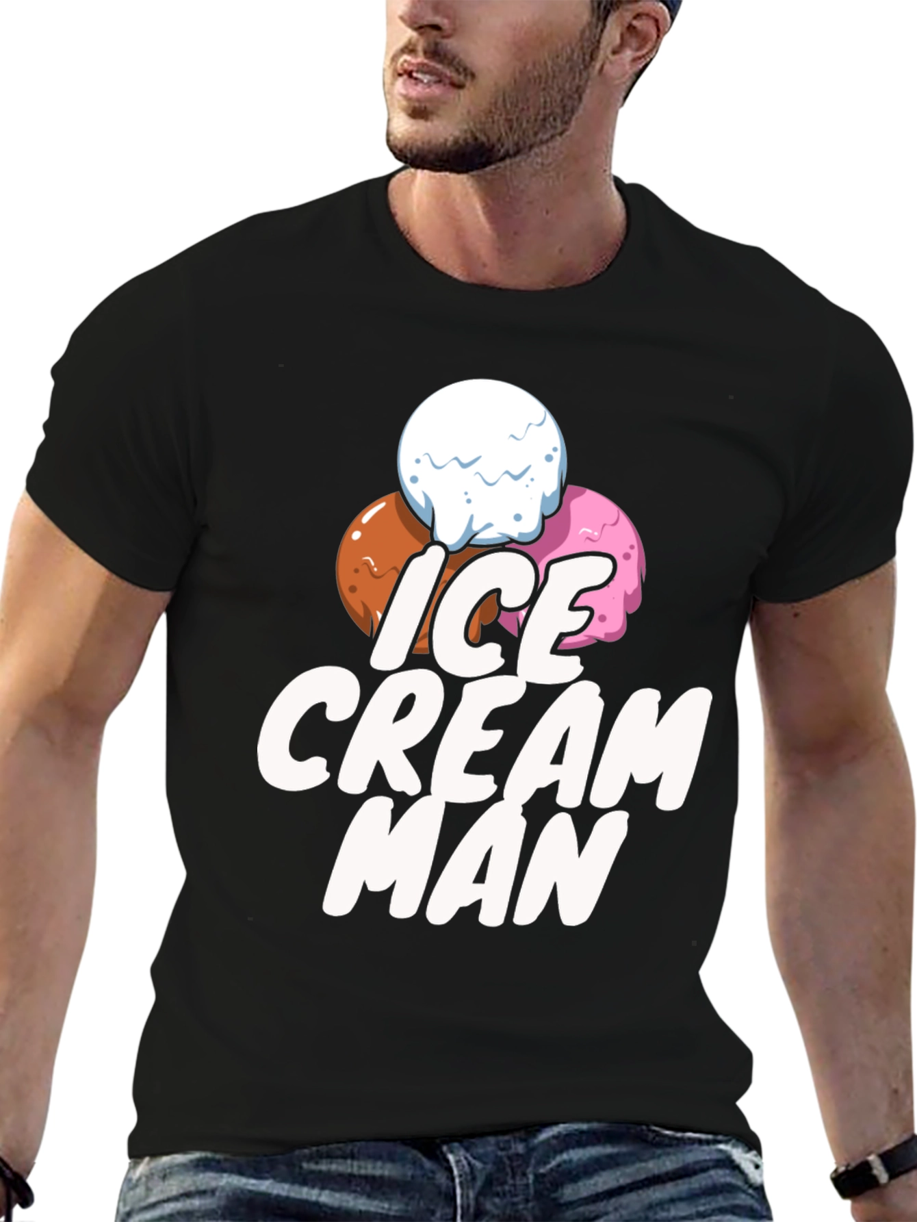 Ice Cream Man T-Shirt - Fun Novelty Graphic Tee