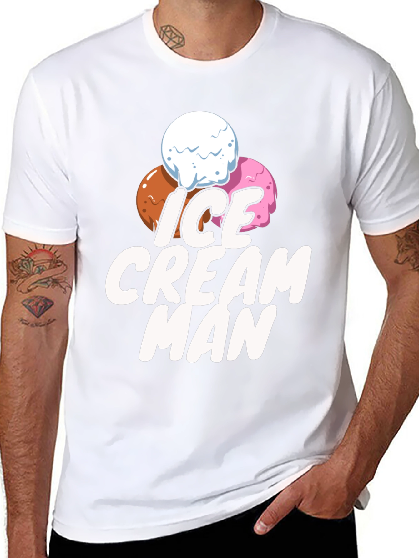 Ice Cream Man T-Shirt - Fun Novelty Graphic Tee