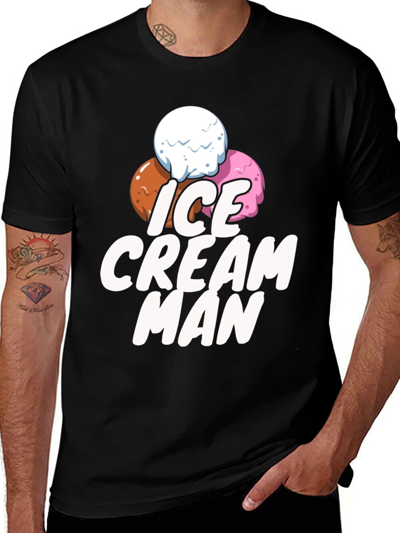 Ice Cream Man T-Shirt - Fun Novelty Graphic Tee