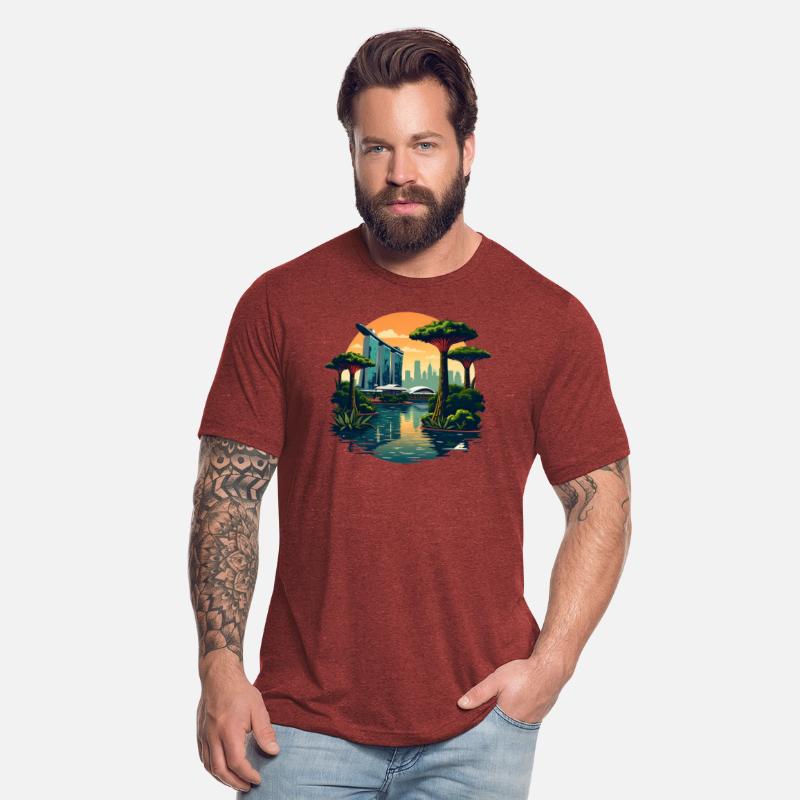 Singapore Skyline Gardens by the Bay Art