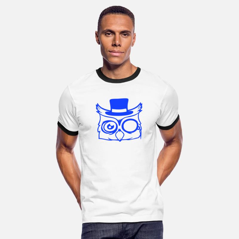 Sir owl top hat monocle glasses rich gentleman fun