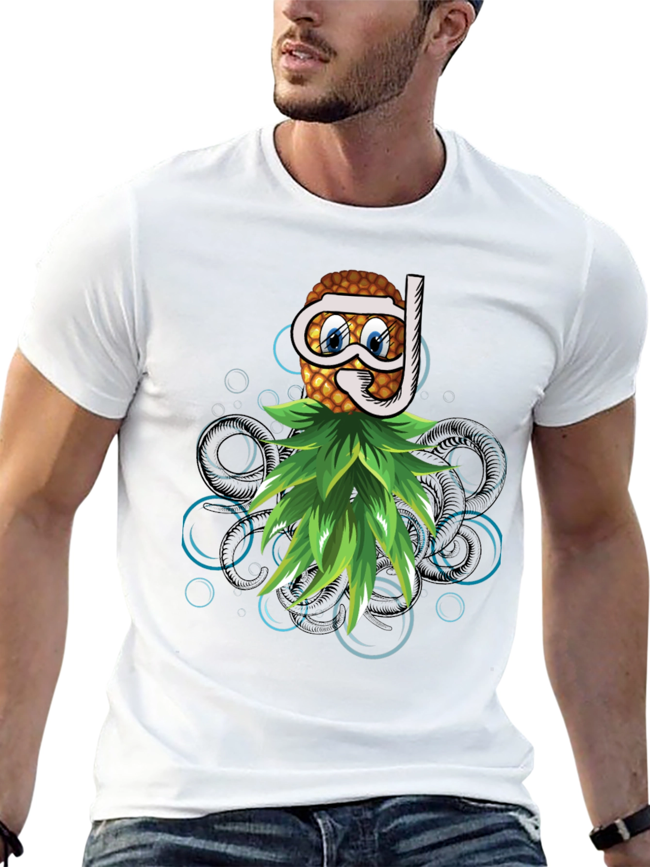 Funny Pineapple Snorkel T-Shirt