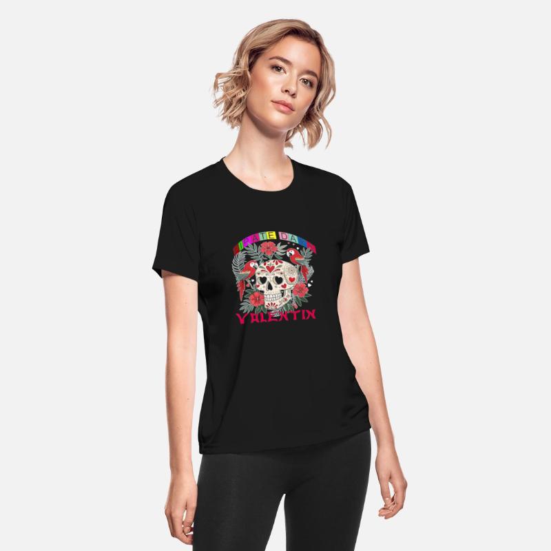 Skull Heart Valentines Day Pirate Flag for Women