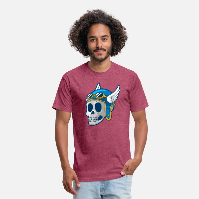 Skull with winged Helmet