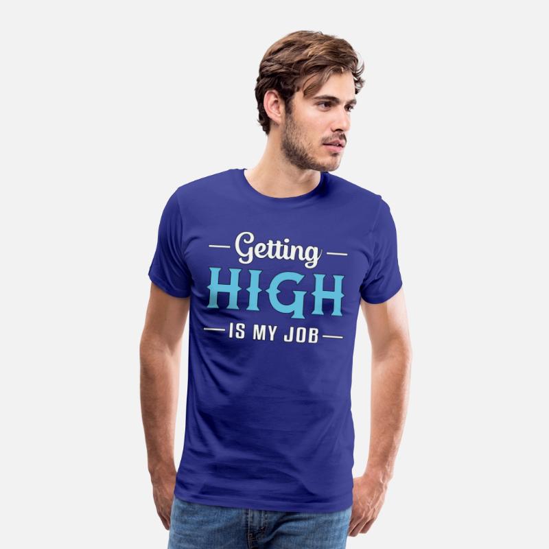 Skydiver Getting High Is My Job Sky Vintage Funny
