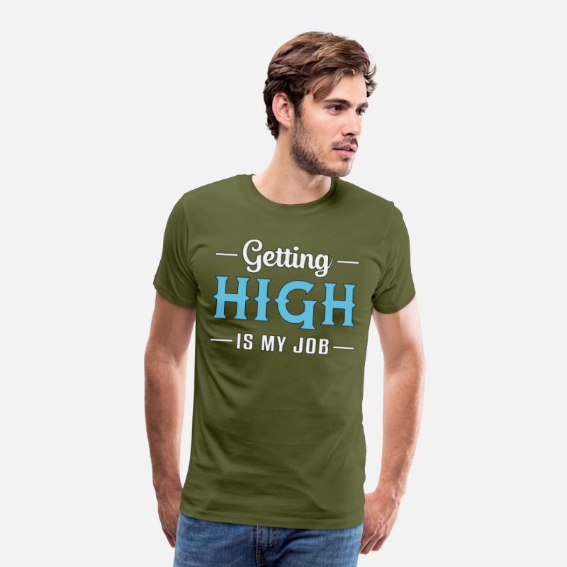 Skydiver Getting High Is My Job Sky Vintage Funny