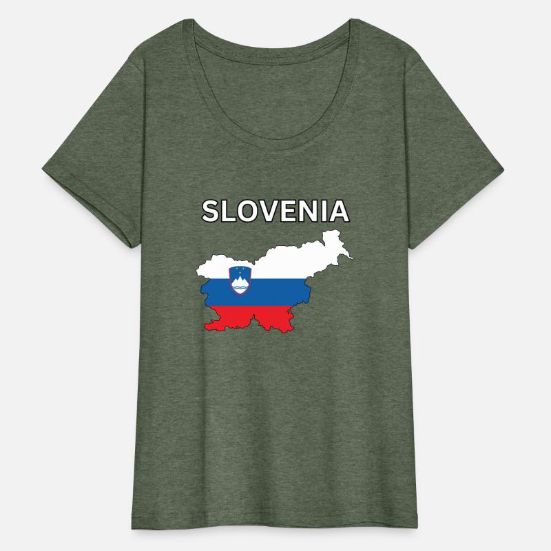 Slovenia Flag Map