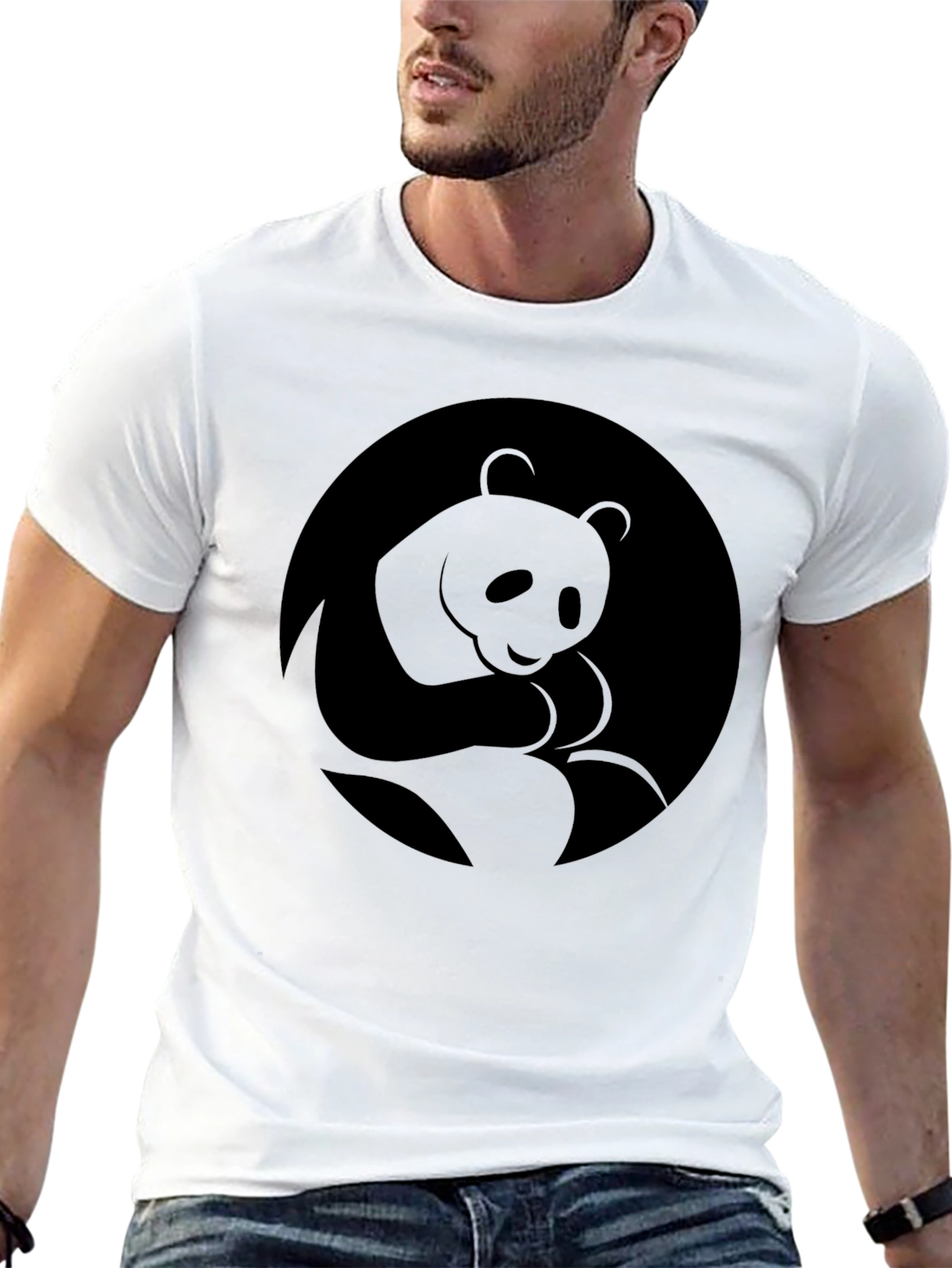 Black Panda Graphic Tee - Modern Style