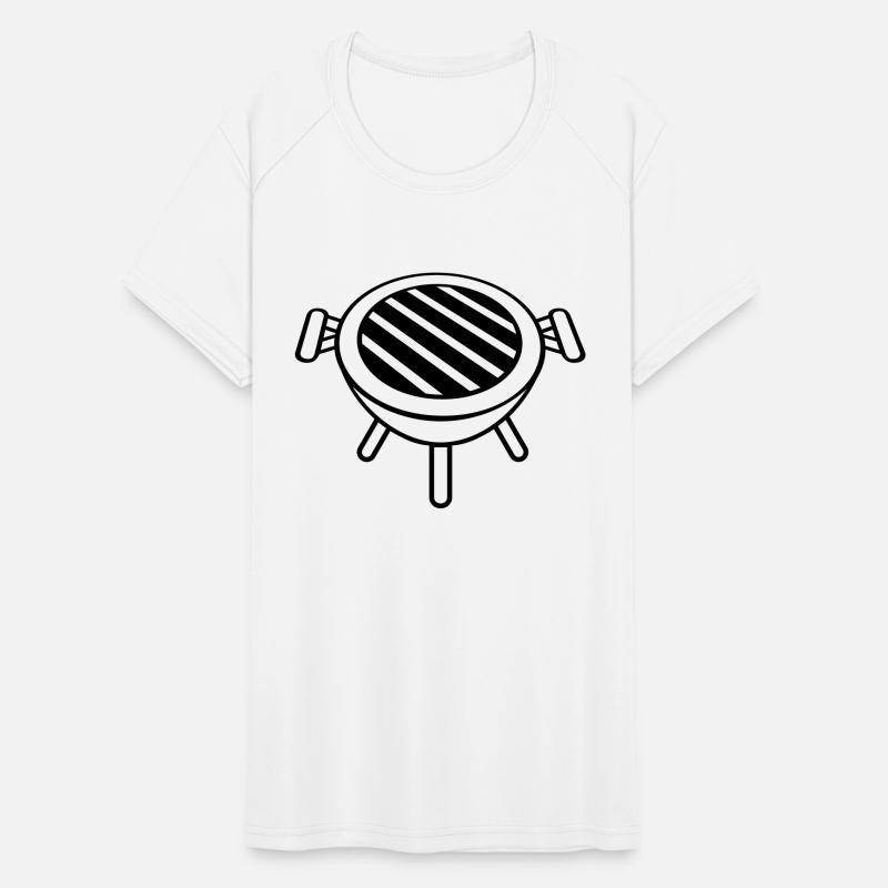 Small round coal barbecue