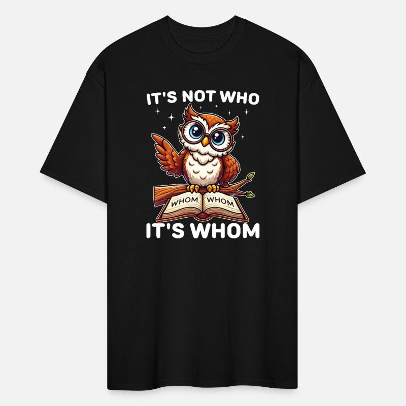 Smart Owl Funny Vintage It's Not Who It's Whom