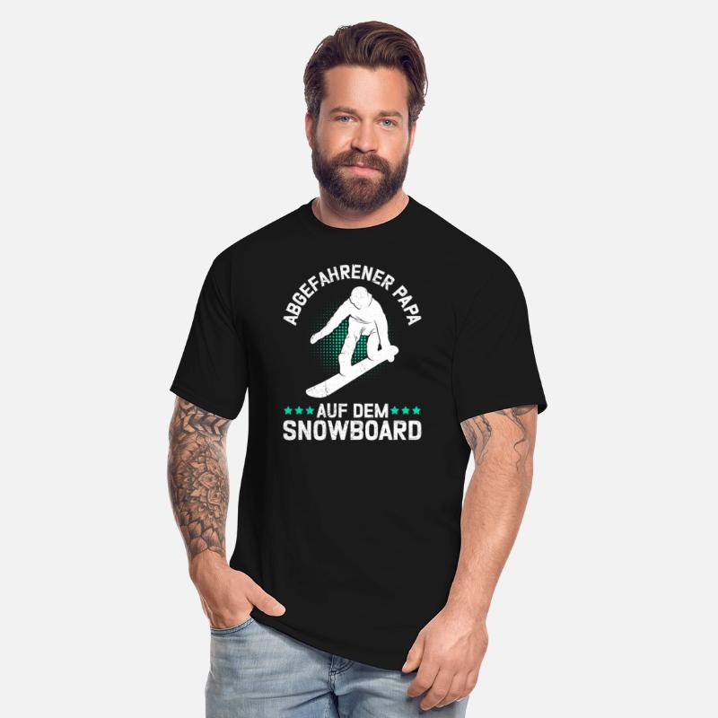 Snowboarder Freaky dad on snowboard