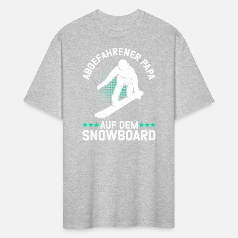 Snowboarder Freaky dad on snowboard