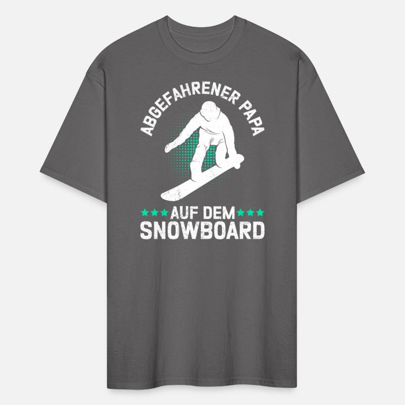 Snowboarder Freaky dad on snowboard
