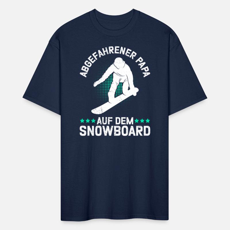 Snowboarder Freaky dad on snowboard